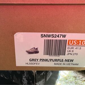 NOR Grey Pink Purple Women's Athletic Sneakers